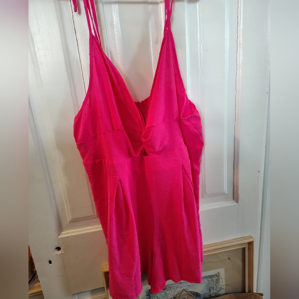 Bright Hot Pink Romper, Shorts